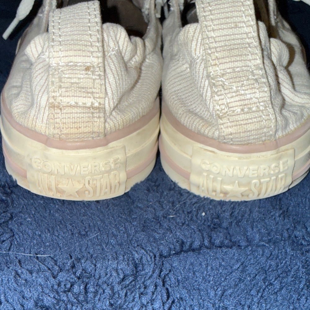 Converse Women's Chuck Taylor All Star Shoreline slip-on sneakers. Pink/cream - Picture 5 of 9